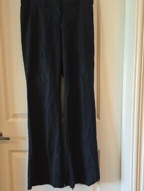 THEORY Classic Black Wide-Leg Pants